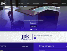 Tablet Screenshot of jdkservices.com